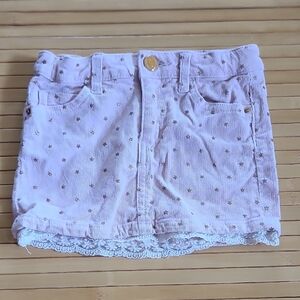 Girls Blush Pink and Gold Star Skirt